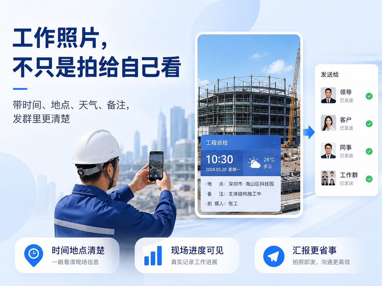 外勤打卡、巡检记录，用这个水印相机