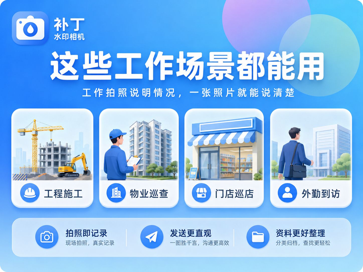工作拍照别再手动备注，试试补丁水印相机
