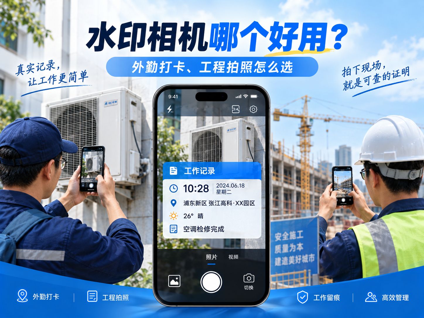 水印相机哪个好用？外勤打卡、工程拍照怎么选