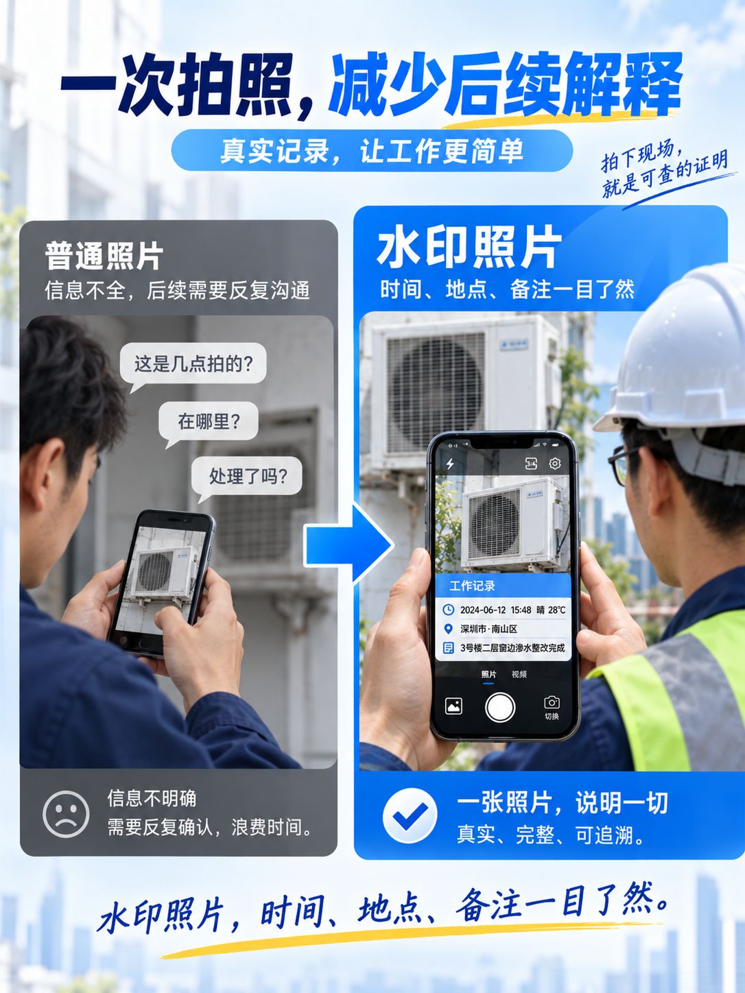 水印相机哪个好用?外勤打卡、工程拍照怎么选