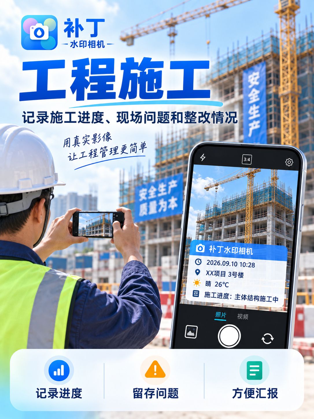 工作拍照要留痕?试试这款水印相机小程序