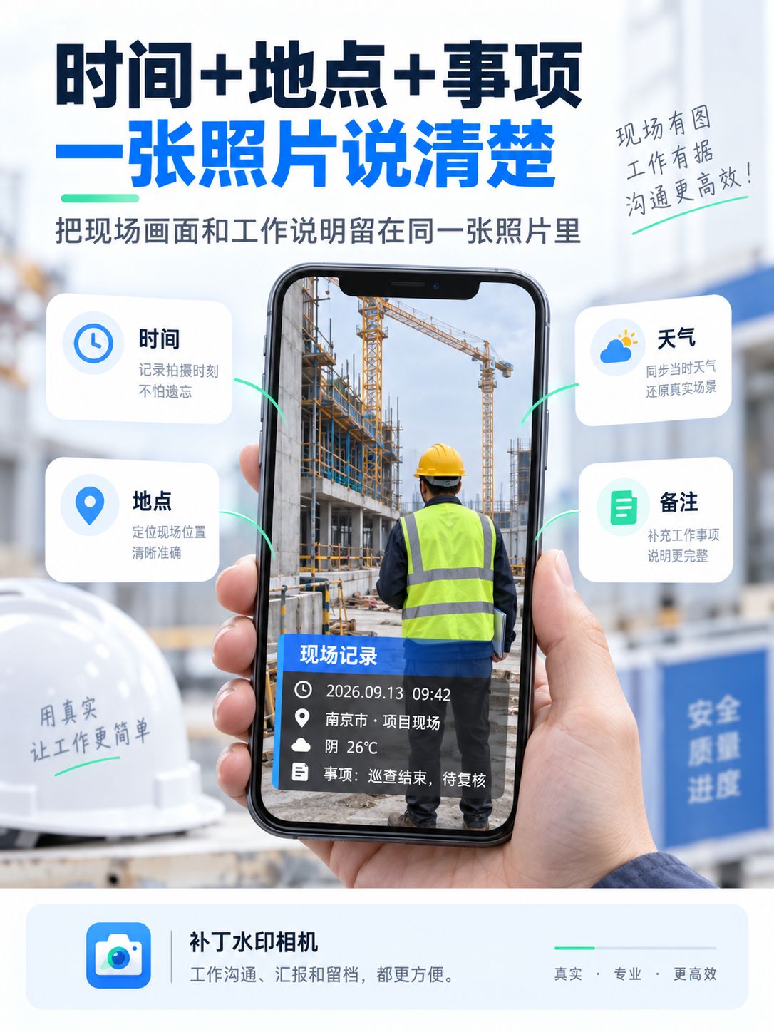 巡店、施工、外勤拍照,为什么会用到水印相机?