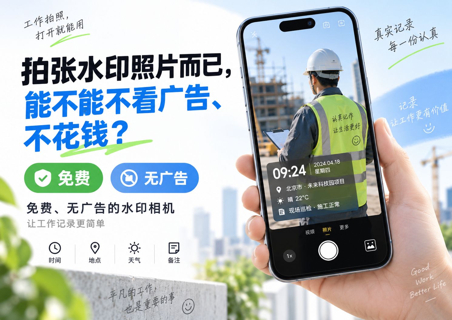 拍张水印照片而已，能不能不看广告、不花钱？