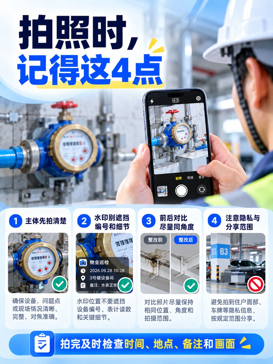 拍照怎么显示时间、地点和备注？补丁水印相机简单教程